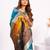 Women firozi Art silk handloom saree