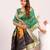 Women green Art silk handloom saree