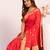 Women red Art silk handloom saree