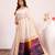 Women white Art silk handloom saree