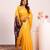 Women yellow Art silk handloom saree