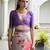 Women multicolor Art silk handloom saree