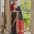 Women black Art silk handloom saree