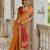 Women mustarad Art silk handloom saree