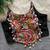Black navratri special corset style mirror work blouse
