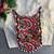 White navratri special corset style mirror work blouse