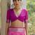 Women pink Art silk handloom saree