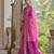 Women pink Art silk handloom saree