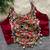 Rani pink navratri special corset style mirror work blouse