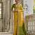 Women yellow Art silk handloom saree