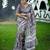 Women grey art silk handloom saree