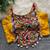 Mustard navratri special corset style mirror work blouse
