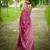 Women magenta art silk handloom saree