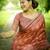 Women pink art silk handloom saree