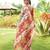 Women multicolor art silk handloom saree