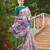 Women multicolor art silk handloom saree