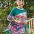 Women multicolor art silk handloom saree