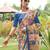 Women multicolor art silk handloom saree