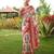 Women multicolor art silk handloom saree