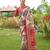 Women multicolor art silk handloom saree
