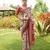 Women multicolor art silk handloom saree
