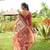 Women multicolor art silk handloom saree
