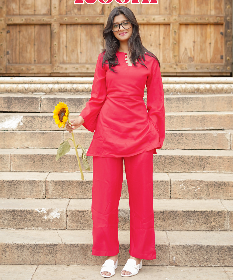 Cotton Co-ord Set with Pocket Pants