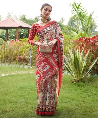 Women multicolor art silk handloom saree 4
