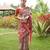Women multicolor art silk handloom saree