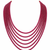 6 multilayer precious ruby mala