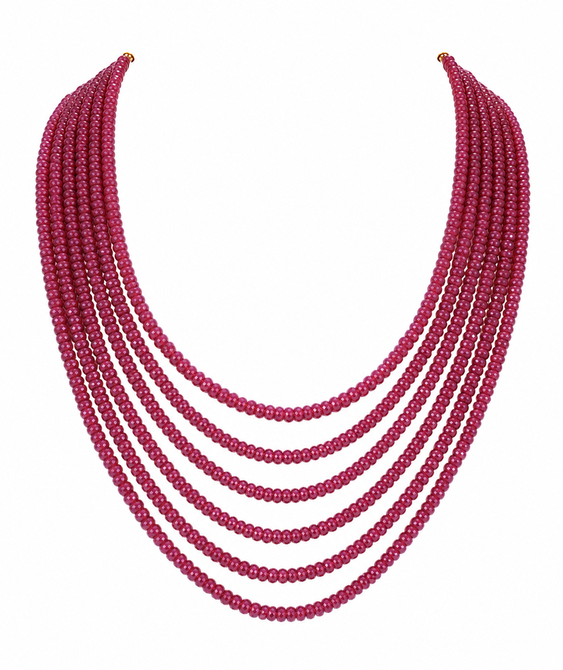 6 multilayer precious ruby mala