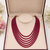 6 multilayer precious ruby mala