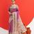 Women purple art silk handloom saree