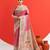 Women pink art silk handloom saree