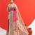 Women pink art silk handloom saree