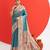 Women rama art silk handloom saree