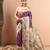 Women purple art silk handloom saree