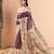 Women purple art silk handloom saree