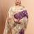 Women purple art silk handloom saree