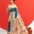 Women rama art silk handloom saree