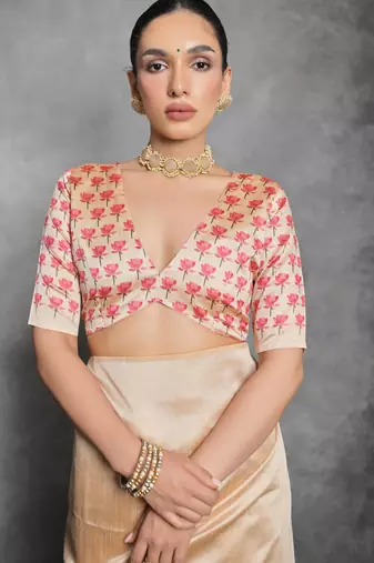 Women yellow art silk handloom saree