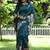 Women rama art silk handloom saree