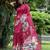 Women pink art silk handloom saree