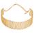 Gold plated meadow choker necklace