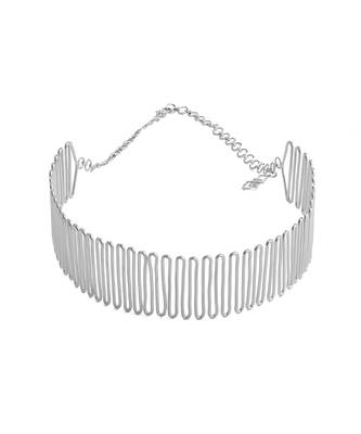 Silver plated meadow choker necklace 1