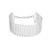 Silver plated adjustable cuff bracelet