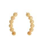 Golden flare ear hugging cuff
