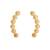 Golden flare ear hugging cuff