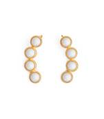 Gold plated baroque pearl ear cuff
