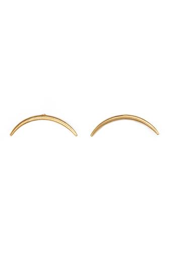 Golden arch stud earrings